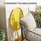 CABIHOME Outdoor Metal Sculpture Garden Chair, Decorative & Functional Resting Seating, Iron Construction - Photo 4