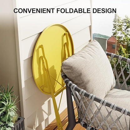 CABIHOME Outdoor Metal Sculpture Garden Chair, Decorative & Functional Resting Seating, Iron Construction, 37.4x7.09x24.8 Inch Outdoor Table and Chair Set for Patio, Garden, Balcony, Yard