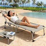 Backpack Sun Tanning Chair with Face Hole & Beach Table - Photo 2