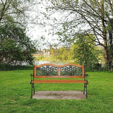 JHshop Patio Garden Bench 49" Outdoor Loveseat Chairs, Patio Park Bench, Outdoor Garden Bench - Photo 9