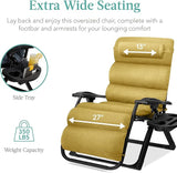 Best Choice Products Oversized Zero Gravity Chair, Folding Outdoor Patio Recliner - Photo 5