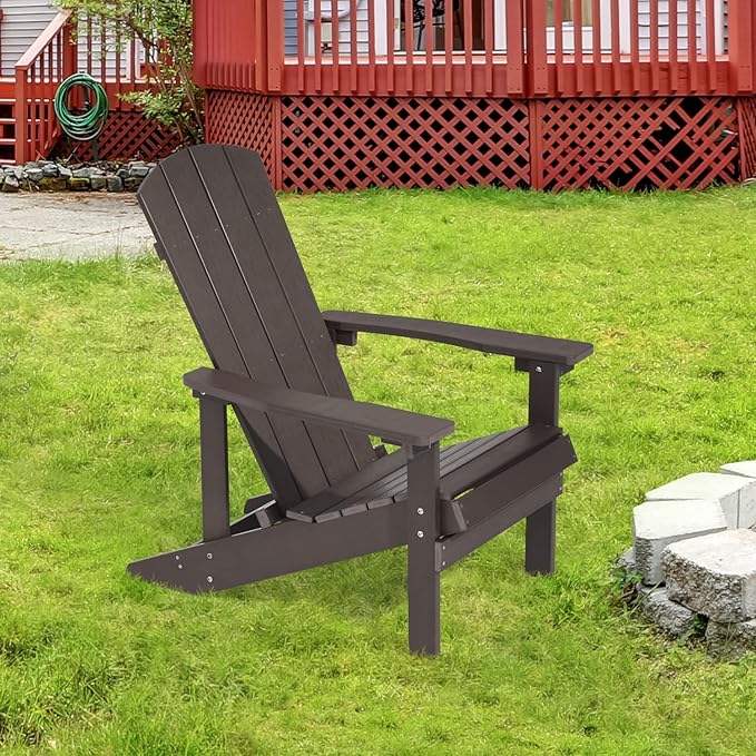 Adirondack Chairs, Plastic Adirondack Chair, All-Weather Resistant Adirondack Chairs, Widely Used in Outdoor, Fire Pit, Deck, Outside, Garden