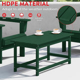 Costaelm Adirondack Conversation Table, HDPE Outdoor Drink Weather Resistant - Photo 7