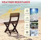 Costaelm Outdoor Patio Modern Folding Dining Chair - Photo 5