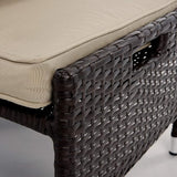 Serta Laguna Brown Resin Wicker Outdoor Patio Furniture Collection, Easy Assembly, Porch or Pool - Photo 5