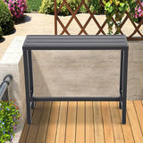 Outdoor Bar Table, Patio Counter Height Bar Tables, 47" Rectangle Bar Table for Patio, Garden, Yard, Balcony - Photo 7