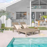 Greesum Outdoor Chaise Lounge Chairs Set of 4 with 5-Position Adjustable Backrest - Photo 4