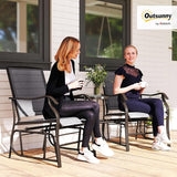 Outsunny Outdoor Glider Chairs with Coffee Table - Photo 2