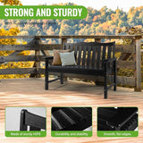 Backyard Expressions Poly Patio Bench (800 Lb Capacity) – Weatherproof Outdoor Bench, Low Maintenance - Photo 6