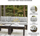 Signature Design by Ashley Beachloft Straight Coastal 3-Piece Outdoor Sectional with Removable Cushion - Photo 4