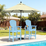 VINGLI Tall Adirondack Chairs Set of 2, All-Weather Plastic Adirondack Chair with Cup Holders - Photo 2