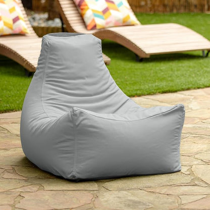 Jaxx Juniper Outdoor Bean Bag Patio Chair & Poolside Lounge, Granite