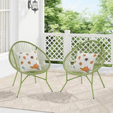 2 Piece Outdoor Acapulco Chair Set, Outdoor Patio Furniture Set, All-Weather Patio Bistro Set - Photo 9
