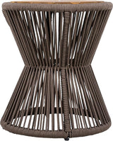 Merax 2 Pieces Round Outdoor Side Table Set - Photo 6