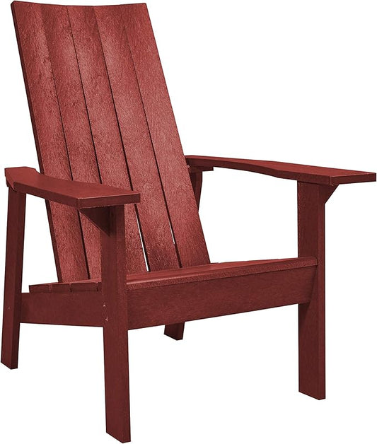 Capterra Flatback Adirondack Chair – Premium Recycled Plastic Outdoor Patio Chair, Durable HDPE Polylumber, Marine-Grade Hardware, Fade-Resistant and Weatherproof