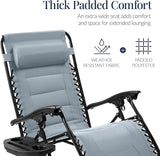 Best Choice Products Oversized Padded Zero Gravity Chair, Folding Outdoor Patio Recliner - Photo 4