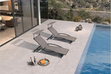 PURPLE LEAF Patio Lounge Chair with Canopy Shade Outdoor Chaise Lounge Chair Set of 2 for Lawn Poolside Backyard - Photo 2