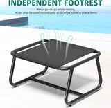 YITAHOME Patio Lounge Chair with Ottoman, Oversized Papasan Chair - Photo 3