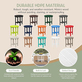 WestinTrends Dylan Adirondack Round Outdoor Side Table, White - Photo 6