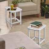 Giantex Side Table Outdoor Small Patio Table 18” Adirondack Table, Weather Resistant End Tables - Photo 7