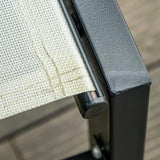 Outsunny Outdoor Chaise Lounge with Wheels, Five Position Recliner for Sunbathing, Suntanning, Steel Frame - Photo 8
