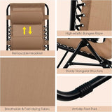 Folding Zero Gravity Reclining Textilene Lounge Chairs - Photo 7