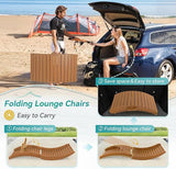 Folding Pool Lounge Chairs, Pre-Assembled HDPS Anti-Floating Lounge Chair with Headrest for in-Pool Use - Photo 3