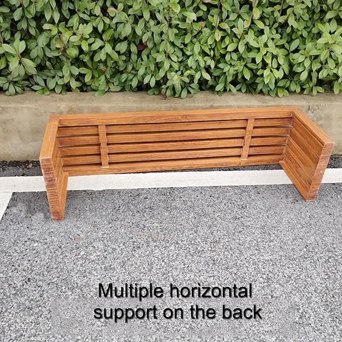 Metal Garden Bench, Outdoor Patio Bench Outdoor Benches Weatherproof, All-Weather Durability, Anti-Rust & Easy to Care(Beige,100cm)