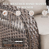 4 Piece Outdoor Patio Furniture Set with Fire Pit Table - Photo 3