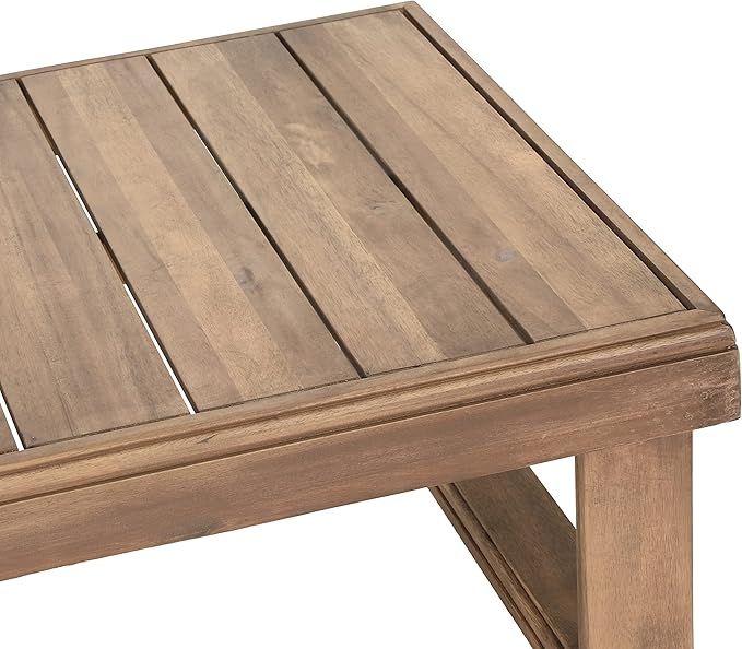 Westchester Rectangular Coffee Table - Acacia Wood - Brown Wash