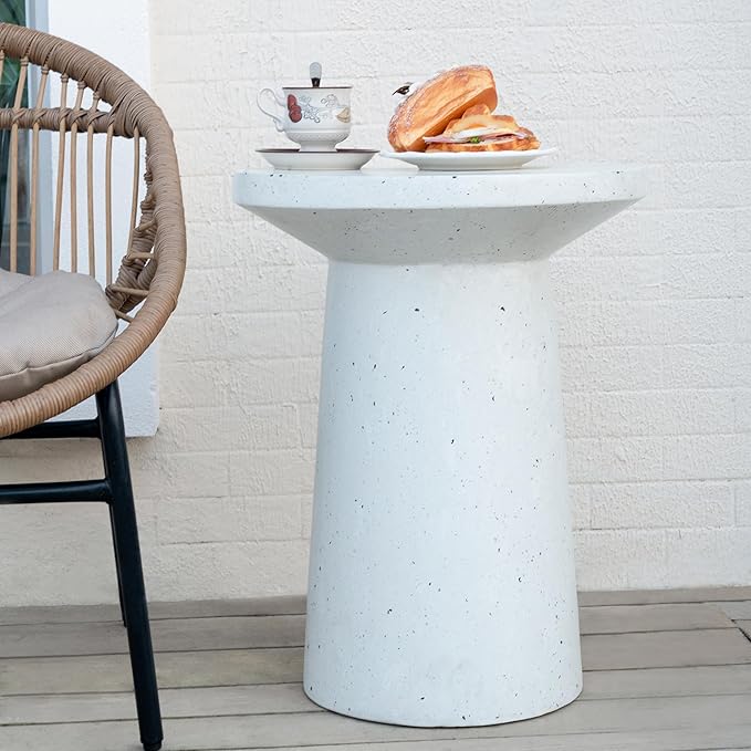 Christopher Knight Home Norvin Patio Lightweight Concrete Terrazzo Coffee Table - Photo 6