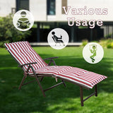 Kozyard Cozy Aluminum Reclining Lounge Chair - Perfect for Beach, Yard, Pool, Deck - Photo 4
