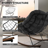 Grand patio Outdoor Rocking Chair with 2 Cushions - Photo 6