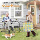 VINGLI Aluminum Patio Lawn Chairs Folding Set of 2 with Detachable Cup Holder - Photo 5