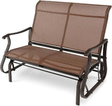 Nightcore Patio Rocking Chair, 2-Person Swing Glider Bench w/ Breathable Fabric - Photo 1