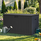 YITAHOME 220 Gallon Double-Wall Deck Box with Divider & Side Handles, Outdoor Large Storage for Patio Furniture Cushions - Photo 6