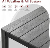 Stoog All-Weather Patio Dining Sets, 7 Pieces Patio Dining Table with Umbrella Hole - Photo 3