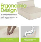 Dineli Outdoor Bean Bed Loveseat Large Bean Bag Chair for Adults Outdoor Sofa Couch Outside Chaise Lounge Chair Foam - Photo 4
