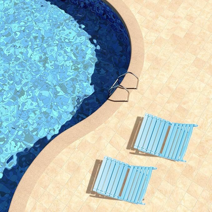 GREENVINES Folding-Xavier-Chair | Wave | Portable Adirondack-Chairs | HDPE Plastic | All Weather Fire-Pit Chair | Arctic - Photo 6