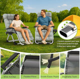 Suteck Zero Gravity Chair, Reclining Camping Lounge Chair w/Removable Cushion, Upgraded Lock and Cup Holder - Photo 6