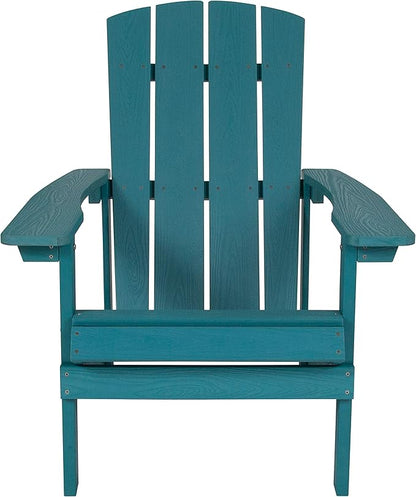 Taylor & Logan Charlestown All-Weather Poly Resin Wood Adirondack Chair in Sea Foam