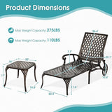 HOMEFUN Chaise Lounge Chair Outdoor - Photo 2