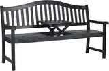 SAFAVIEH Outdoor Collection Mischa Natural Brown Bench - Photo 8