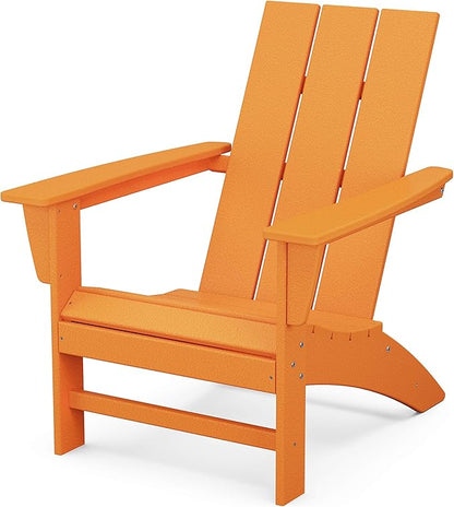 POLYWOOD AD420TA Modern Adirondack Chair, Tangerine