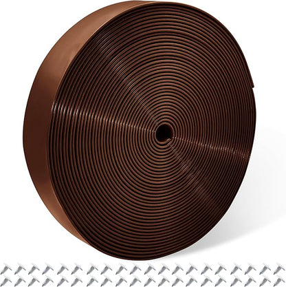 Vinyl Straps for Patio Chair Repair Kit 2'' Wide 50 Ft Long Replacement Straps + 50 Free Rivets for Outdoor Lawn Furniture Chaise Lounge Repair (Brown)
