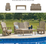 Signature Design by Ashley Hyland Wave Contemporary Swivel Glider Adirondack Chair with 360-Degree Swivel - Photo 6