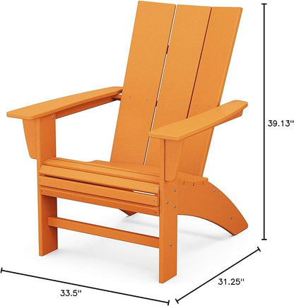 POLYWOOD Modern Curveback Adirondack Chair
