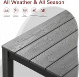 Stoog All-Weather Patio Dining Sets, 5 Pieces Outdoor HIPS Dining Table with Aluminum Frame - Photo 3