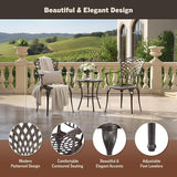 Kinger Home Arden 2-Piece Outdoor Patio Dining Chairs Set of 2, Cast Aluminum Patio Chair Set - Photo 4