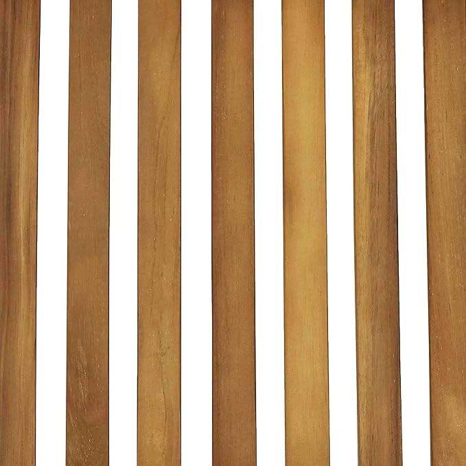 Sunnydaze Foldable Teak Wood Outdoor Chairs – Folding Patio Chair Set of 2 for Deck or Balcony – Wooden Teak Furniture - Photo 6